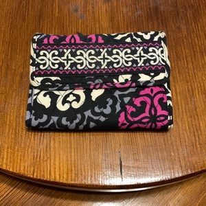 Vera Bradley Purple Grey Black Wallet